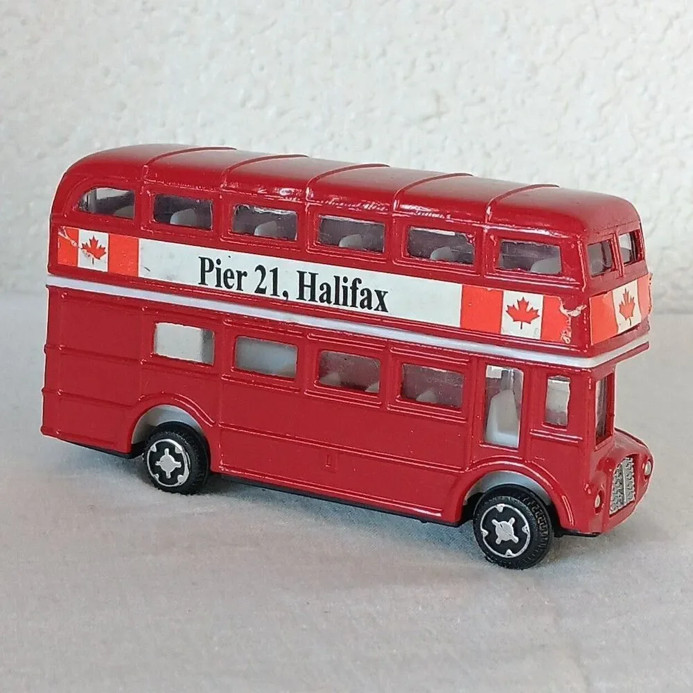 Halifax Canada Double Decker Diecast Red Pier One Imports Souvenir Toy